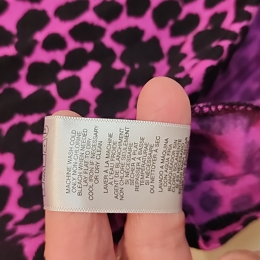 Michael Kors Leopard Print Scoop Neck Knit Rayon Spandex Sleeveless Top - Picture 6 of 6